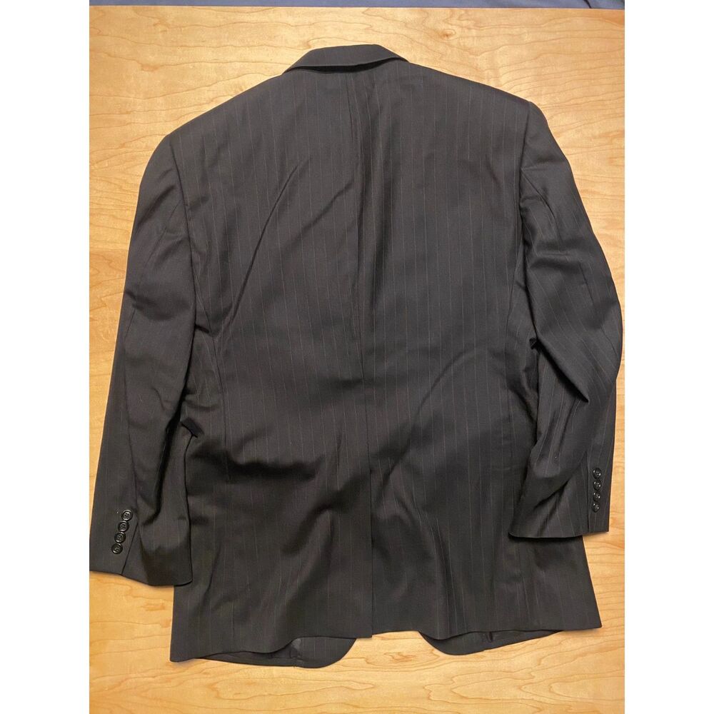 Jos. A. Bank 2 Button Gray Pinstripe Sport Coat Blazer Jacket 42R - Picture 9 of 11